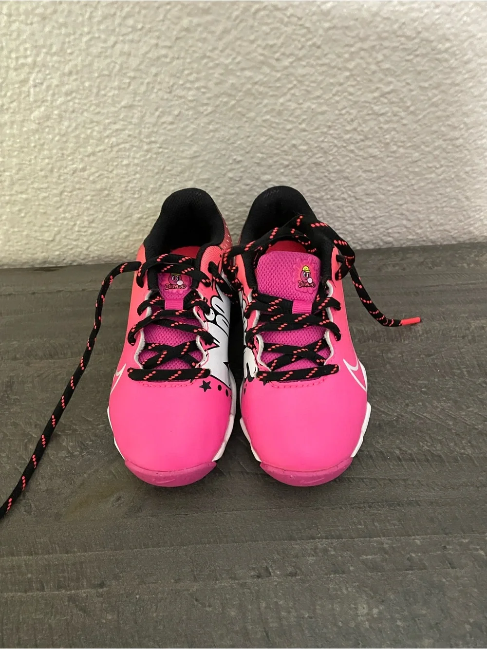 Nike Kids' toddler Bright Pink and Black tball softball Cleats